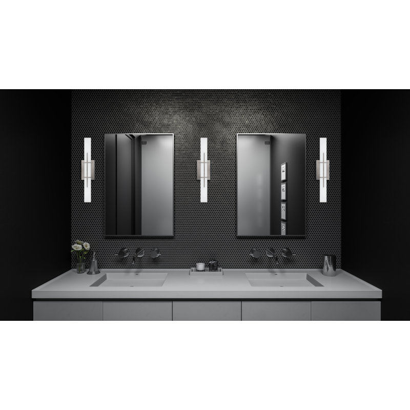 Dimmable LED Bath Bar, Polished Chrome
