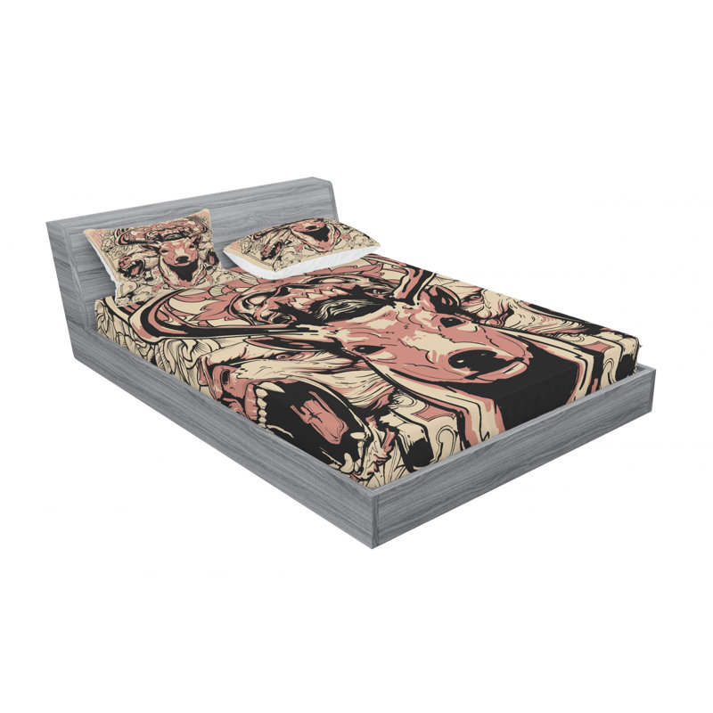 Microfiber Sheet Set, Queen Sheet Set with Fitted Sheet