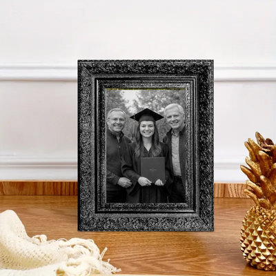 Cadre photo noir 3 pièces 5 "x 7" avec cadre PS noir
