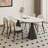 French rock dining table and chair combination