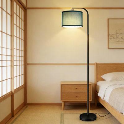 Modern Arc Floor Lamp With Remote Control, Stepless Dimmable Brightness & Color Temperature (2700K-6500K), Adjustable Lamp Head, Foot Switch For Living Room, Bedroom, And Office
