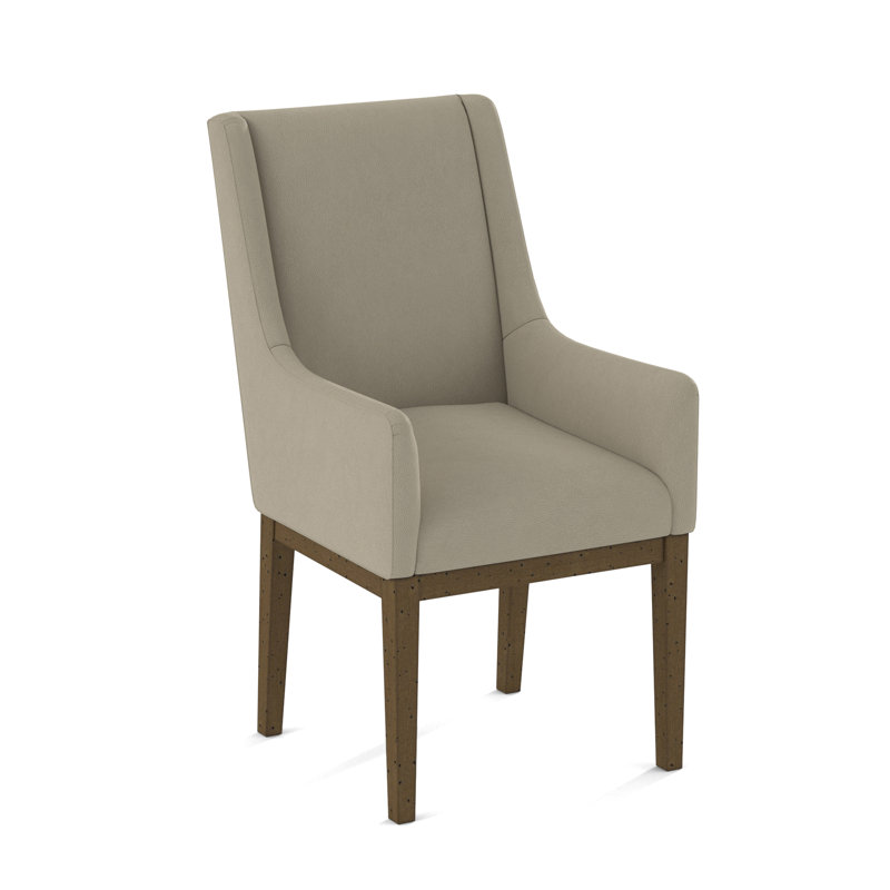 Upholstered Arm Chair, Rumor Dymond Dust, Weathered Gray