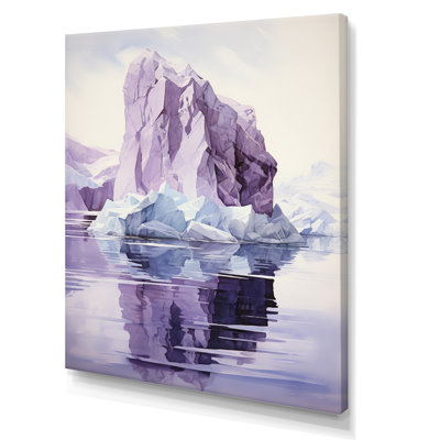 «Iceberg» mauve mystérieux - imprimé