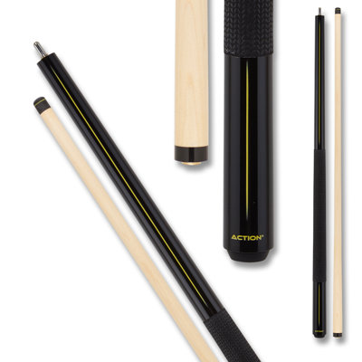 Action ABK08 Yellow Stripe Heavy Break Cue w/ Sport Grip