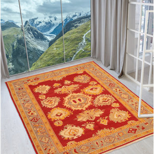 Tapis unique en laine noué à la main style tapisserie nouvel âge 10 pi x 14 pi Lahor