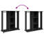 Wardrobe With Wheels 102X38x110 Cm Engineered Wood-1600386777