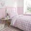 Check and Stripe Reversible 100% Cotton Duvet Cover Set with Pillowcases-41316896-41316894