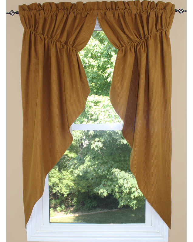 Cotton Swag Window Valance, Mustard