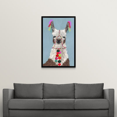 Novogratz’pom pom llama i ", reproduction d’art encadrée