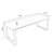 Black rectangular solid wood desk-1452694770