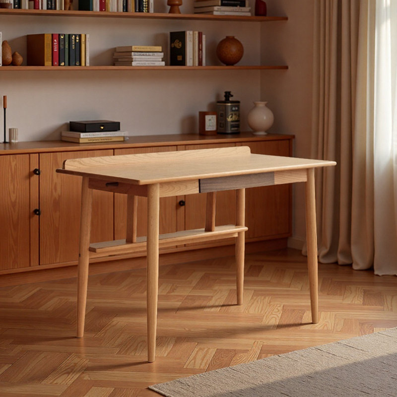 Bureau simple et exquis en bois massif 47,24 pouces Oui