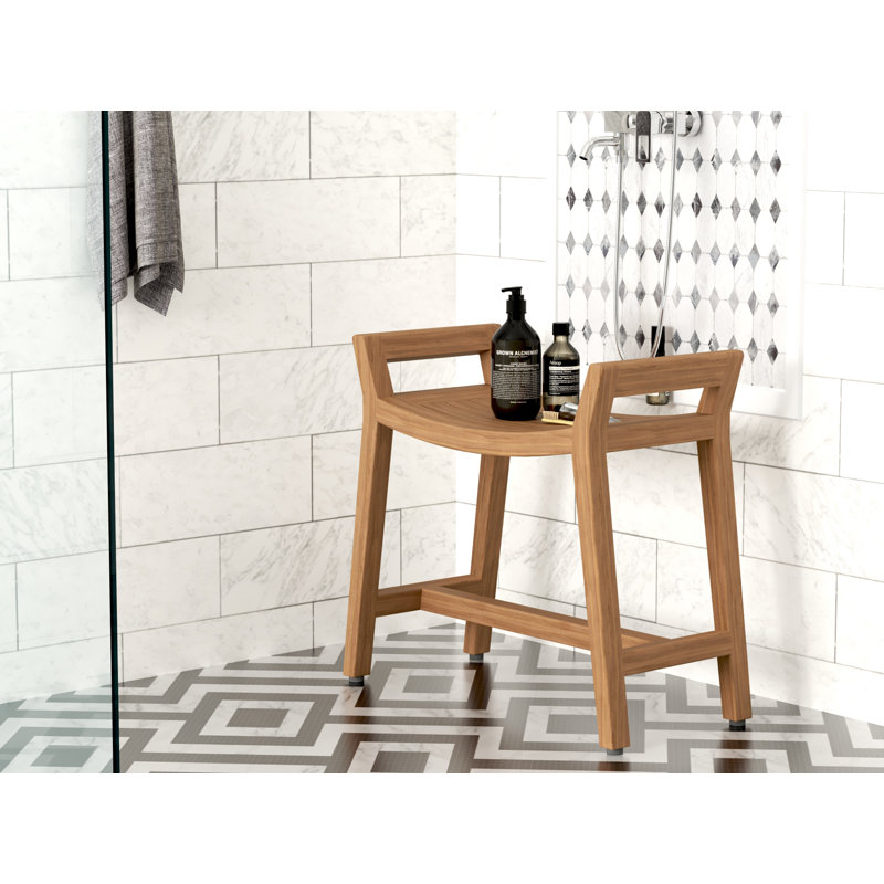 Asia Ascend 26" W Teak Shower Bench