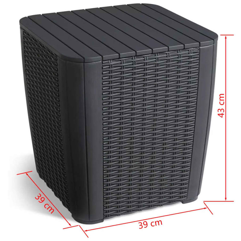Keter Garden Side Table Luzon Graphite