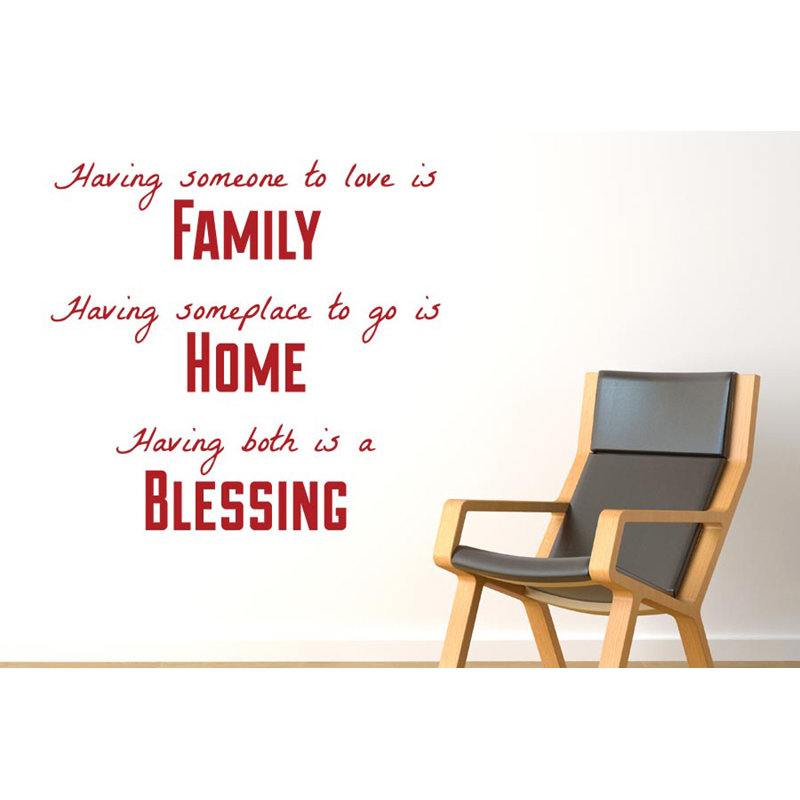 Abstract Wall Decal, Dark Red