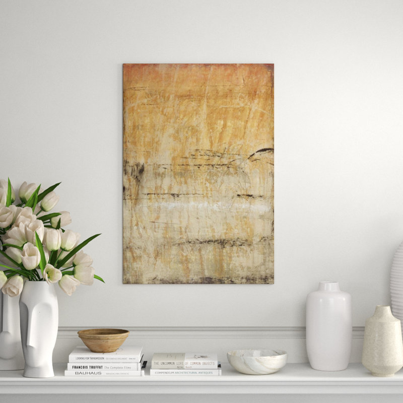 Now And Zen Painting by Joshua Schicker, Knife Gel, 35" H x 24" W x 1.5" D