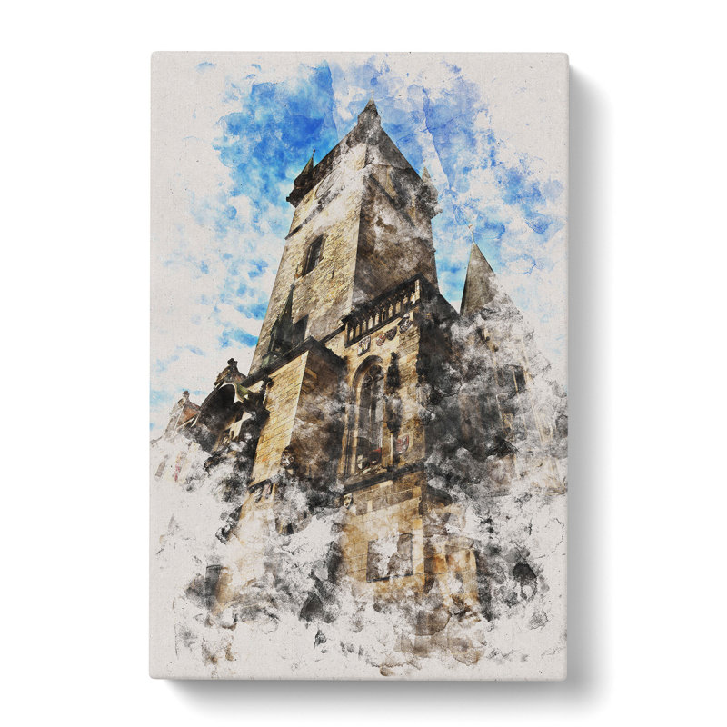 Old Town Hall In Prague - Wrapped Canvas Print, 50cm H x 35cm W x 3cm D