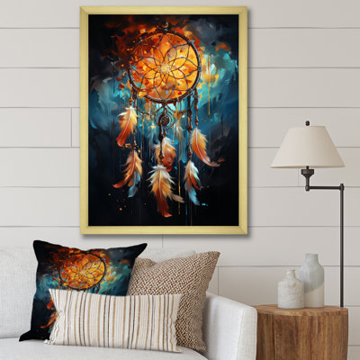Mystic Dreamcatcher Dreamscape IV - Dream Catcher Wall Art Living Room