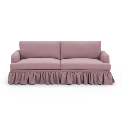 Gertrude Mauve Upcycled Fabric Sofa