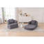 Fauteuil inclinable pliable gris-1347532488