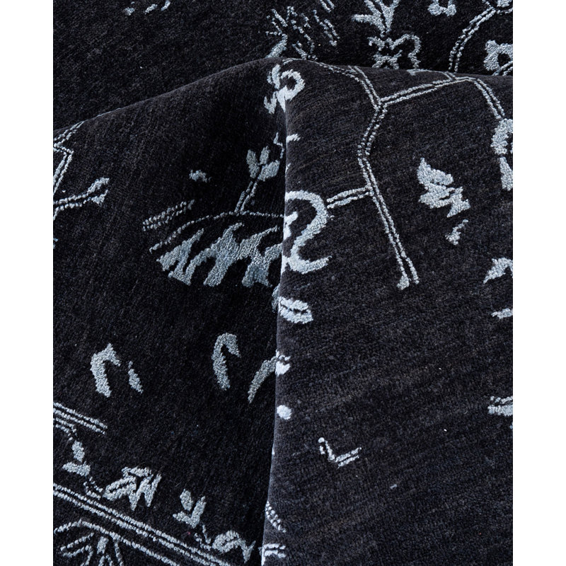 Overdyed One-of-a-Kind 9' 0" X 11' 9" Hand Knotted Area Rug