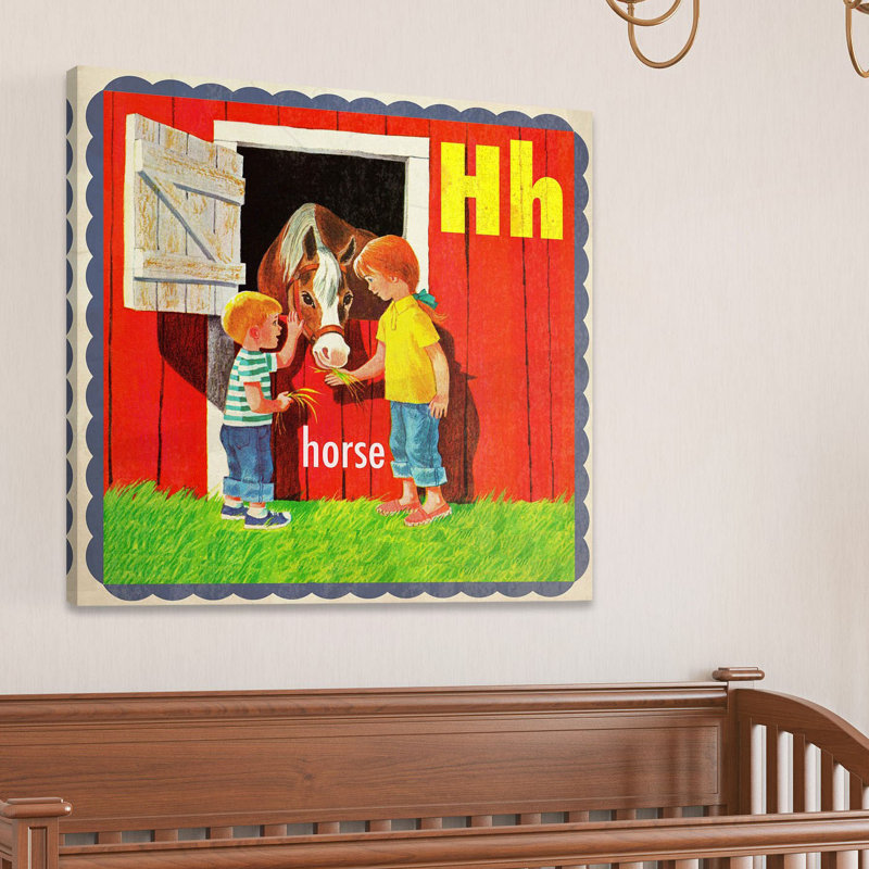 Horse - Wrapped Canvas Print, 102cm H x 102cm W