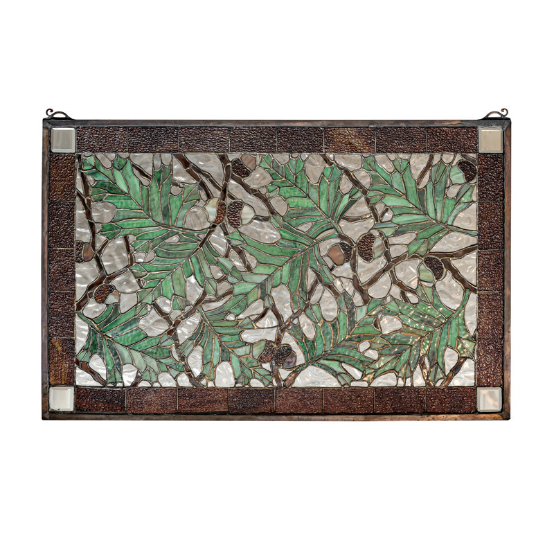 Lodge Tiffany Stained Glass Window