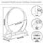 Support à bois de chauffage en acier robuste avec conception circulaire pour le rangement du bois de chauffage intérieur et extérieur, support à bûches durable pour foyer, patio et cour arrière
