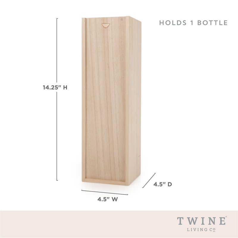 Marketplace™ 1-Bottle Wood Wine Box
