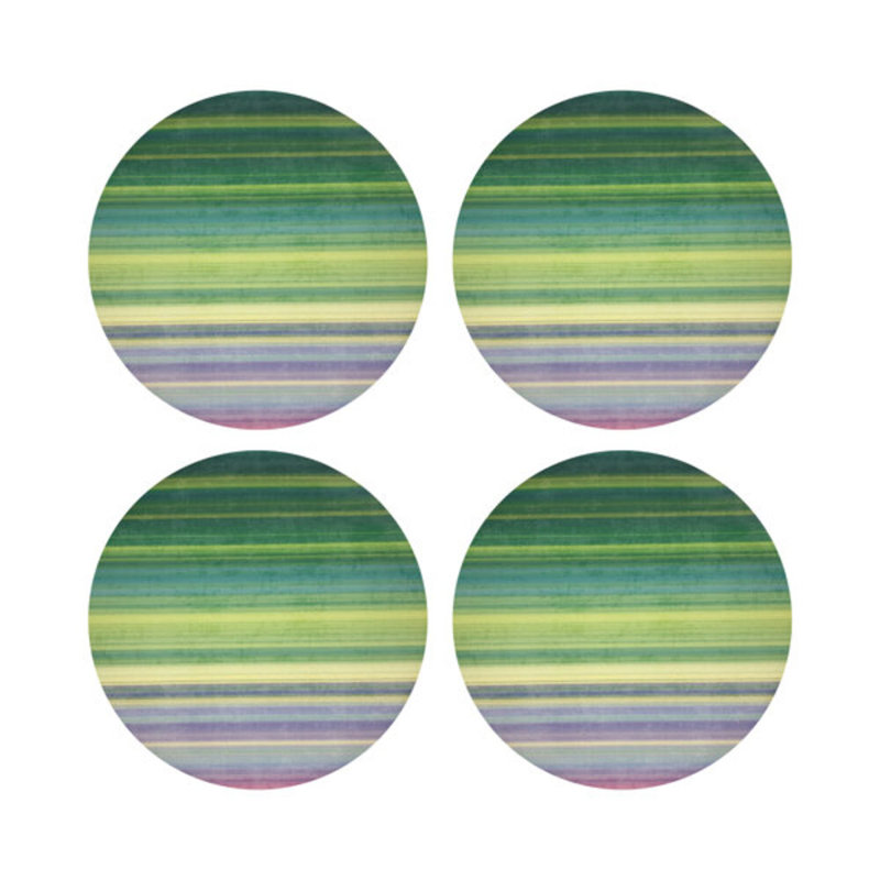Gradient Greens Pebble 16" Vinyl Placemat, Green