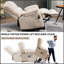 Fauteuil inclinable électrique en chenille de 23 po de large à dossier haut avec massage par vibrations et chauffage lombaire-933913683