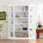 83.4" Tall 5-Tier Open Wood Bookcase With Corner Shelf Suite And Adjustable Shelves-104470681