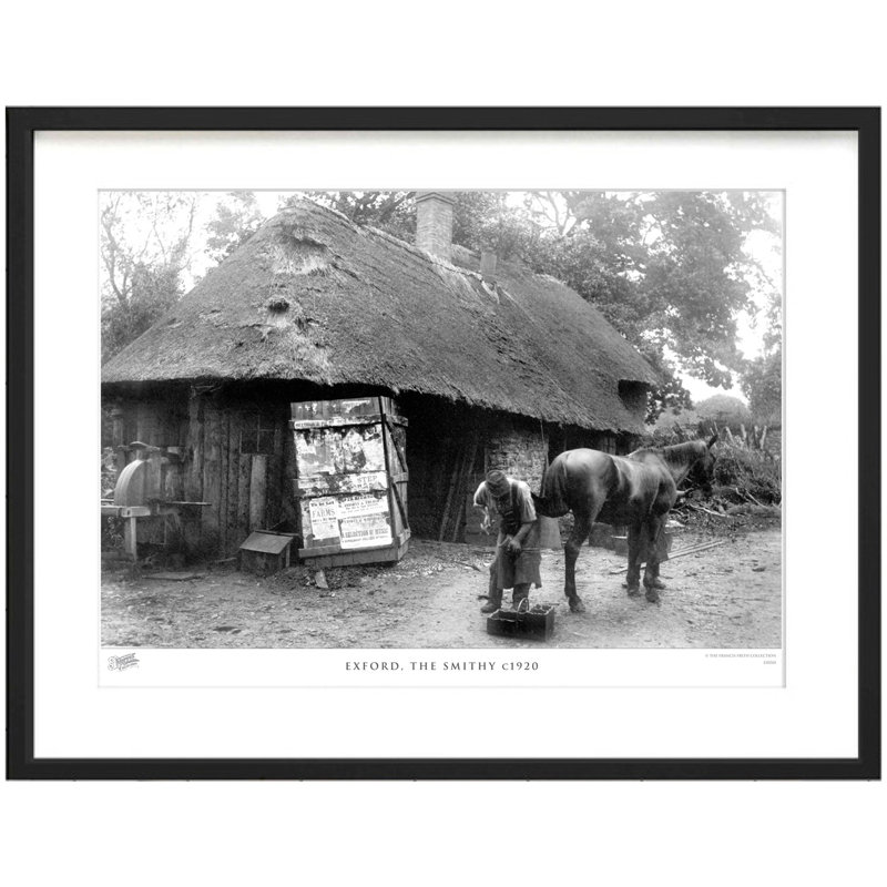 Exford, The Smithy C1920 - Single Picture Frame Print, 45cm H x 60cm W x 2.3cm D