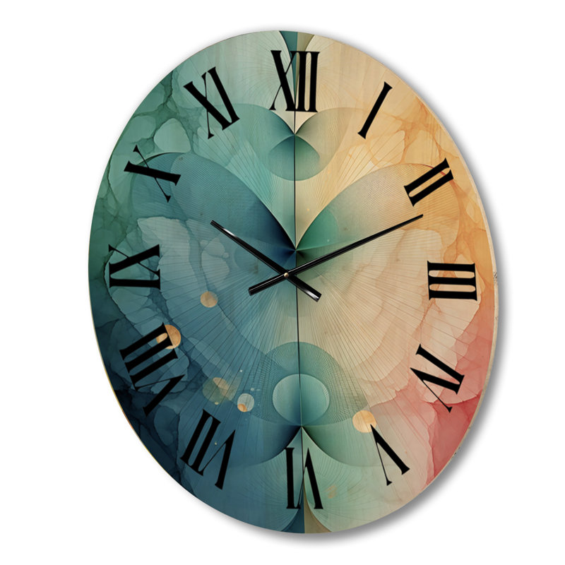 Horloge murale abstraite Contemplating Divinity, Grand