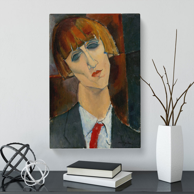 Madame Kisling by Amedeo Modigliani - Wrapped Canvas, 50cm H x 35cm W x 3cm D