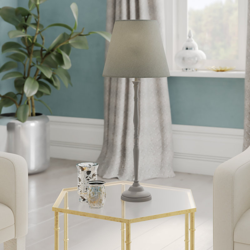 Jill Metal Buffet Lamp, Grey