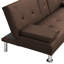 Lit ergonomique avec capacité de poids de 600 lb et accoudoirs verticaux en acier inoxydable-600409497-600409498