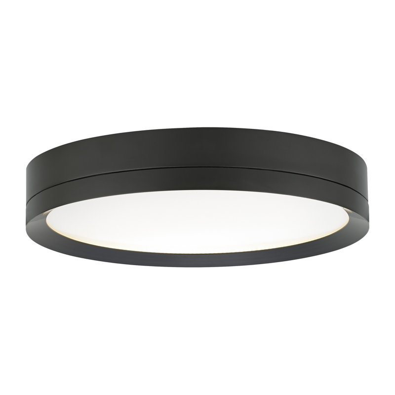 Finch 1 - Light LED Flush Mount, Antique Bronze, Integrated LED 90 CRI 3000