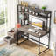 Bureau d'ordinateur 55 pouces gris avec huche (sans la chaise)