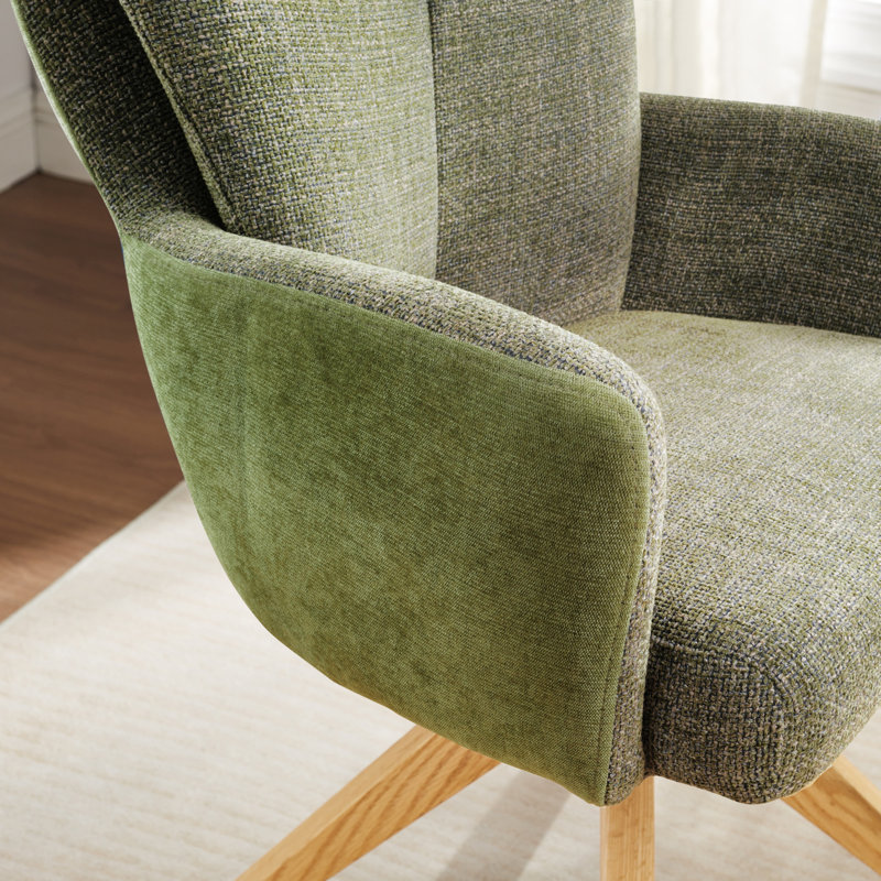 Chaise de bureau Bernab, Vert