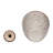 Stoneware Decorative Vase with Textured Design and Removable Lid - Modern Accent Piece-1371810047-1371810032