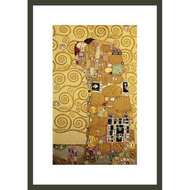 Foulard par Gustav Klimt, impression giclée encadrée, H 21,75 po x l 15,41 po