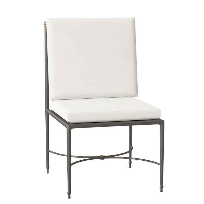 Roma Patio Chair with Cushions, No Welt, Perigold Caper Onyx