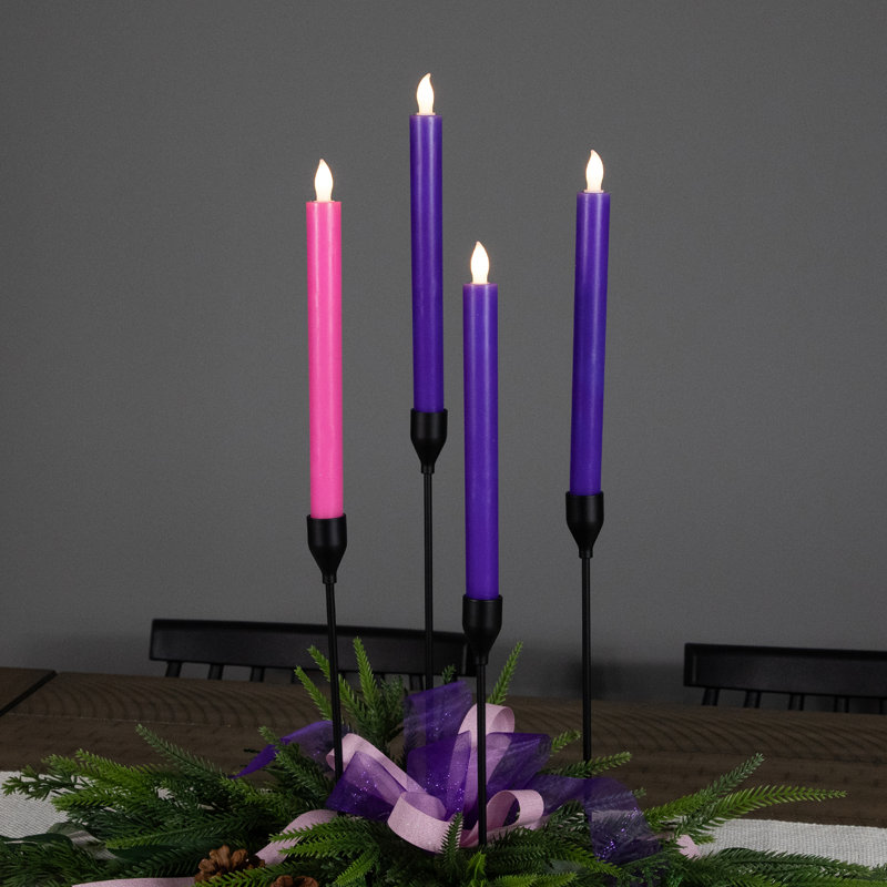 Bougie sans flamme et sans parfum, Mauve / rose