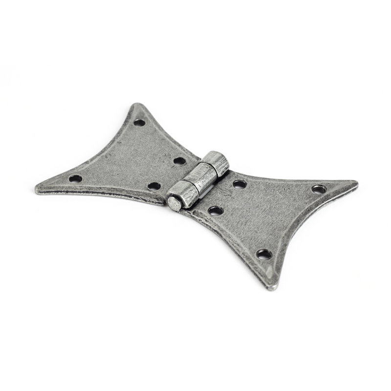 Butterfly Hinges Traditional, Pewter Patina