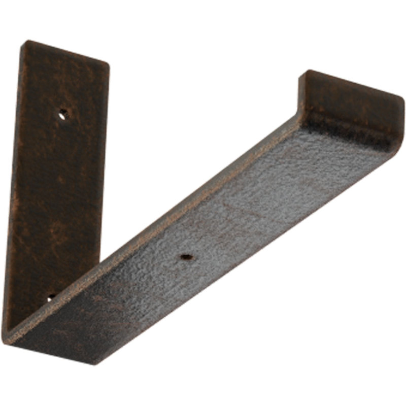 Support de tablette en acier, H 7 po x l 2 po x P 12 po, Bronze vieilli