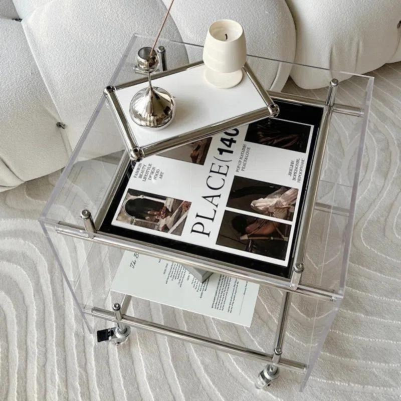 Stainless Steel Top End Table