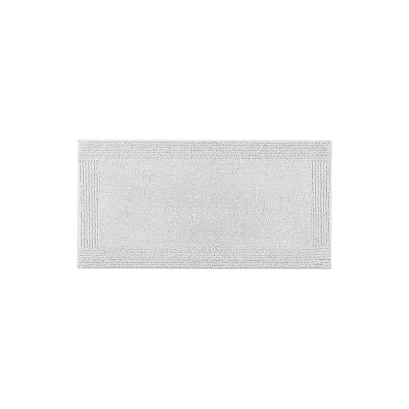 1 tapis de salle de bain réversible 100% coton touffeté 3000 g / m² 20 x 30 po gris, Simple - L 30 po x l 20 po