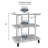 24''x20''x26'' Large Printer Table with Storage Shelf, 3 Tier Rolling Printer Cart with Wheels,Multifunctional Shelves for Home Office-98737006