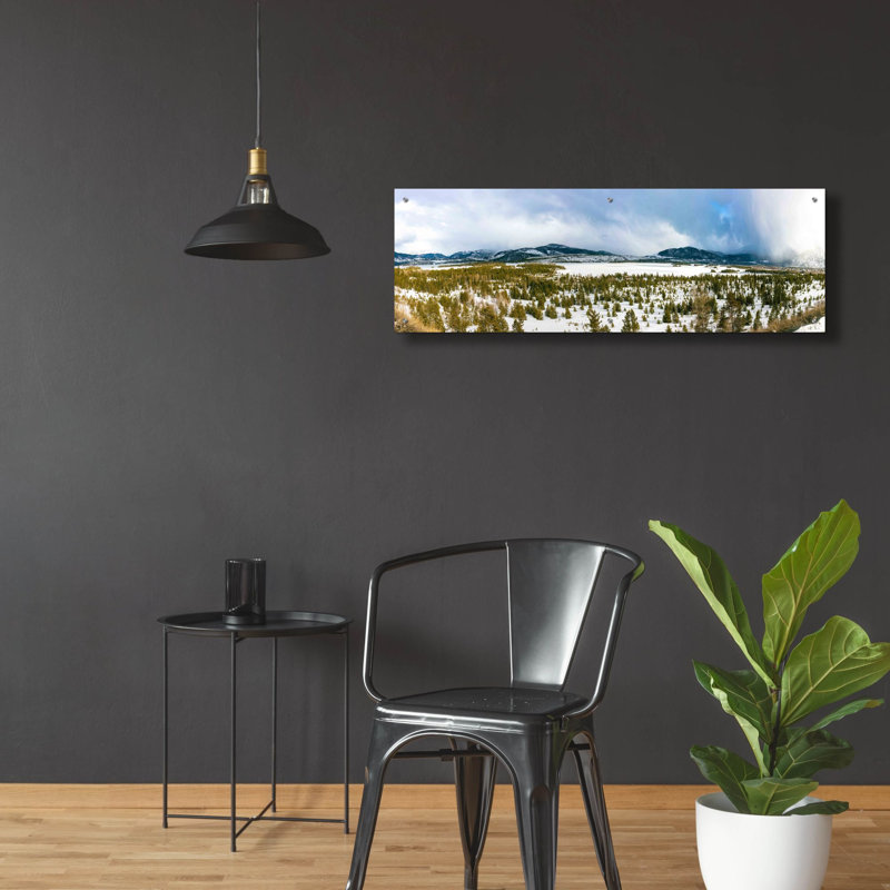 «Lake Dillon Colorado» par Epic Portfolio, art mural en verre acrylique, H 16 po x l 48 po