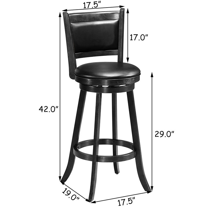 Tabouret de bar rotatif 29 po Dreshan